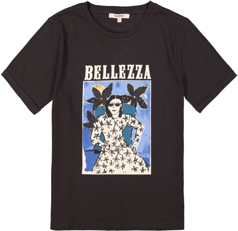 Garcia - I50201 - T-shirt - Gestippeld - Korte Mouwen