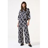 Garcia - H50004-60 - Blouse - Zwart-Wit - Luchtig Materiaal