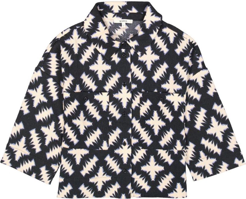 Garcia - H50004-60 - Blouse - Zwart-Wit - Luchtig Materiaal