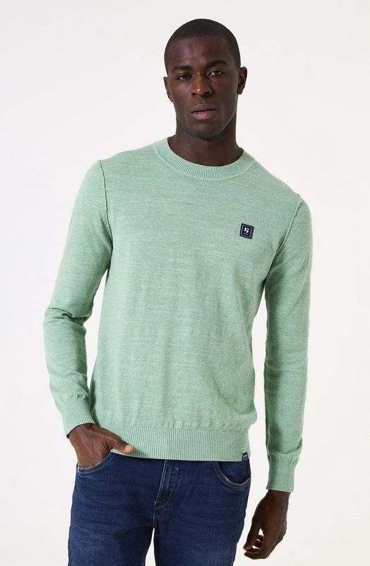 GARCIA - Heren Trui - Groen - Katoen