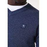 GARCIA - Heren Trui - Blauw - Katoen/Polyester