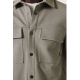 GARCIA - Overshirt - Groen - Katoen en Gerecycled Polyester