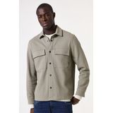 GARCIA - Overshirt - Groen - Katoen en Gerecycled Polyester
