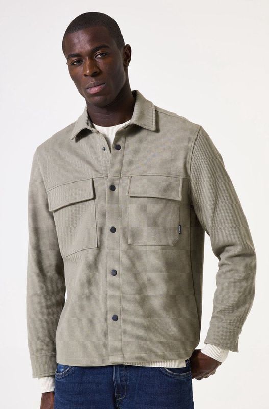 GARCIA - Overshirt - Groen - Katoen en Gerecycled Polyester