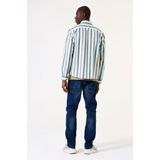 GARCIA - Overhemd - Wit - Katoen - Streepjesshirt