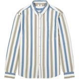 GARCIA - Overhemd - Wit - Katoen - Streepjesshirt