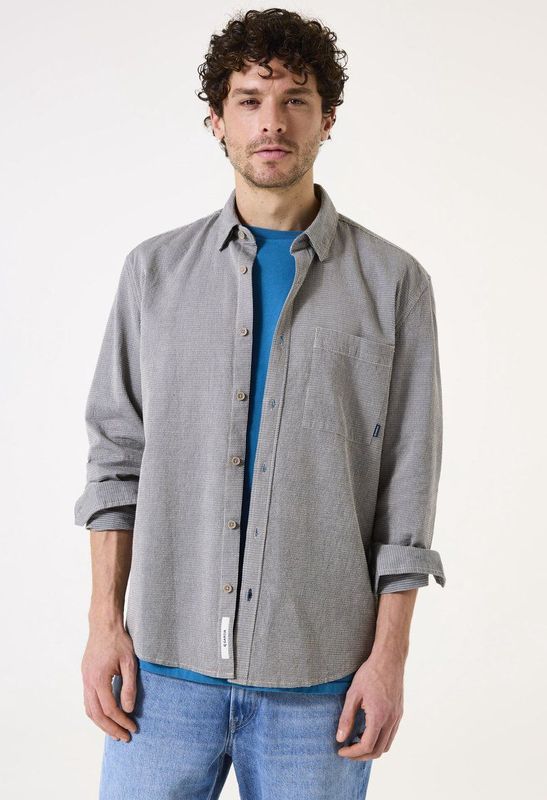 GARCIA - Overhemd - Blauw - Katoen