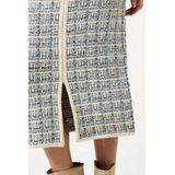 GARCIA - Midi Rok - Wit - Elastische Tailleband - Regular Fit - Ademend Materiaal