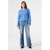 GARCIA - Vest - Blauw - Viscose - Metallic Garen - Regular Fit