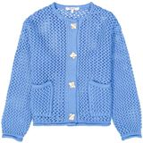 GARCIA - Vest - Blauw - Viscose - Metallic Garen - Regular Fit