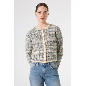 GARCIA - Vest - Wit - Acryl/Katoen Mix - Ronde Hals, Lange Mouwen