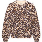 GARCIA - Luipaardprint Trui - Bruin - 72% Polyamide, 18% Viscose, 10% Polyester