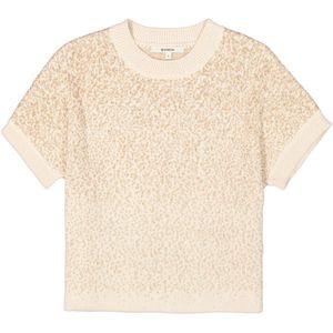 Garcia - Zand Dessin - Trui - Zand - 79% Katoen, 21% Metallic Garen