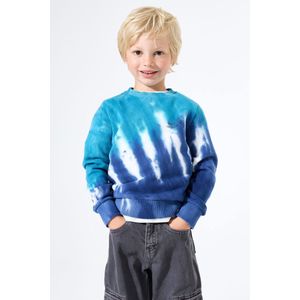 GARCIA - Sweater - Blauw - Regular Fit - Allover Print