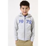 GARCIA - Vest - Grijs - Katoen/Polyester - Met Capuchon en Ritssluiting