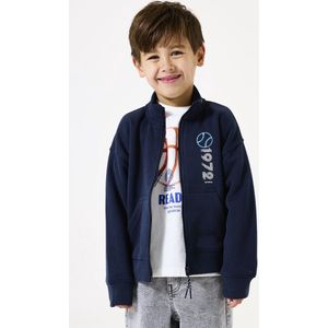 GARCIA - Vest - Blauw - Katoen - Relaxed Fit met Borstprint