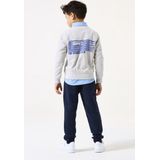 GARCIA - Sweater - Grijs - Katoen/Polyester - Trendy Borstprint