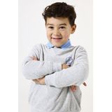 GARCIA - Sweater - Grijs - Katoen/Polyester - Trendy Borstprint