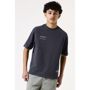 GARCIA - T-Shirt - Zwart - Katoen - Ronde Hals, Korte Mouwen