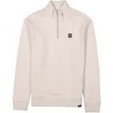 GARCIA - Heren Sweater - Bruin - Katoen/Polyester - Opstaande Kraag