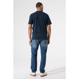GARCIA - T-shirt - Blauw - Katoen - Regular Fit
