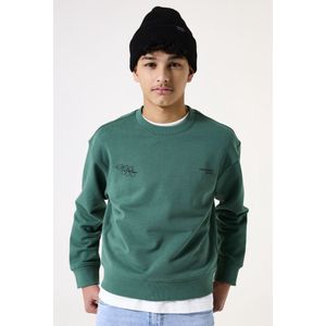 GARCIA - Sweater - Groen - 100% Katoen