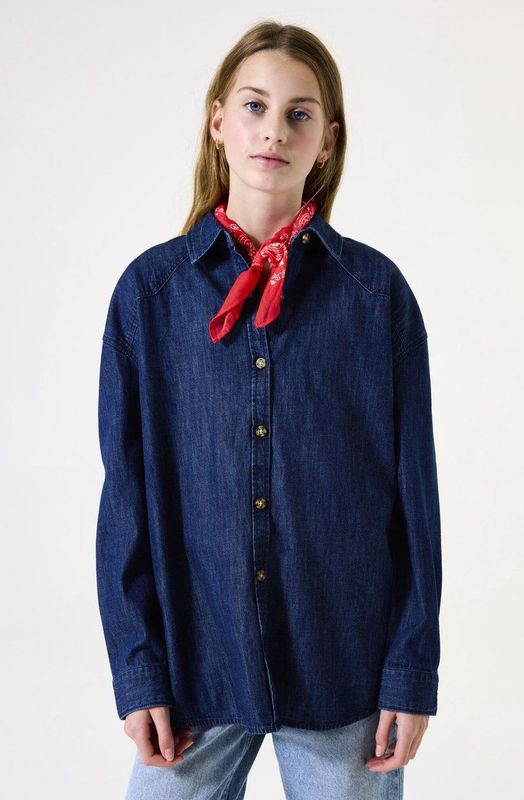 GARCIA - Overhemd - Blauw - Katoen