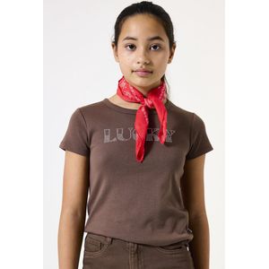 GARCIA - T-shirt - Bruin - Katoen/Polyester