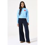 GARCIA - Trui - Blauw - Jacquard - Ronde Hals - Lange Mouwen