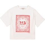 GARCIA - T-shirt - Wit - Katoen - Ronde Hals Korte Mouwen