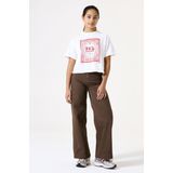 GARCIA - T-shirt - Wit - Katoen - Ronde Hals Korte Mouwen