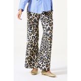 GARCIA H50110 - Broek - Bruin - Flared Fit - Luipaardprint