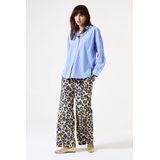 GARCIA H50110 - Broek - Bruin - Flared Fit - Luipaardprint