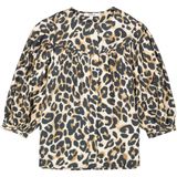GARCIA - Overhemd - Bruin - Luipaardprint - 88% Viscose - 12% Polyamide