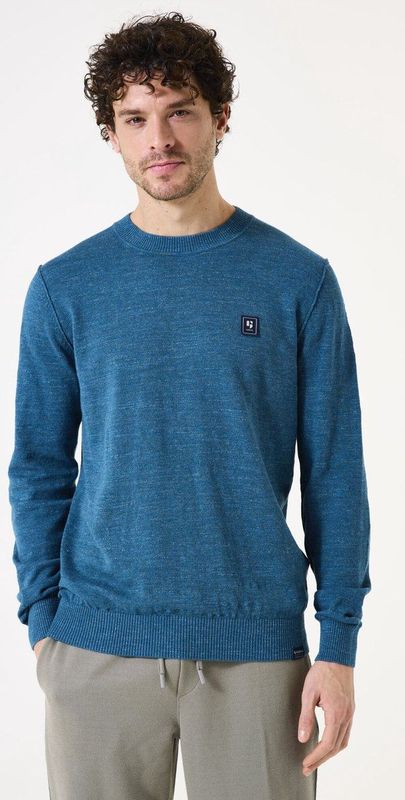 GARCIA - Heren Trui - Blauw - Katoen
