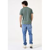 GARCIA - T-shirt - Groen - Katoen - Met Borstzakje