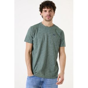 GARCIA - T-shirt - Groen - Katoen - Met Borstzakje