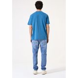 GARCIA - T-shirt - Blauw - 100% Katoen - Garcia Logo