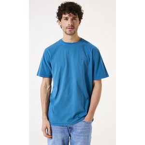 GARCIA - T-shirt - Blauw - Katoen - Garcia Logo