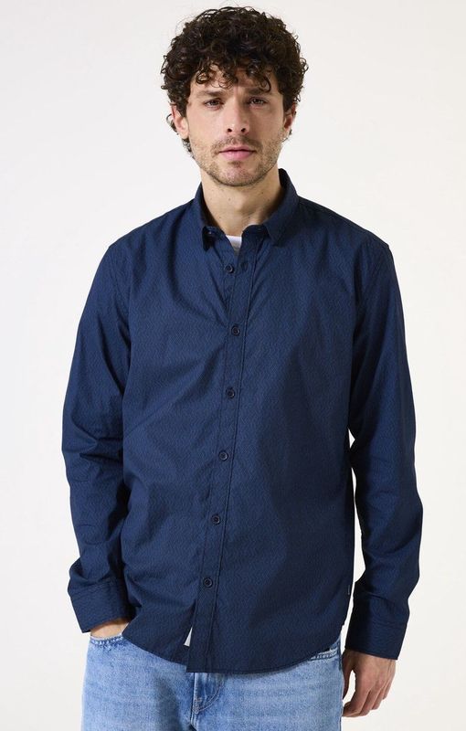 GARCIA - Overhemd - Blauw - Katoen