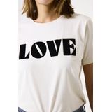 GARCIA - T-shirt - Wit - Katoen - Ronde Hals, Korte Mouwen, Relaxed Fit