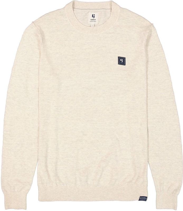 GARCIA - Heren Trui - Wit - 100% Katoen