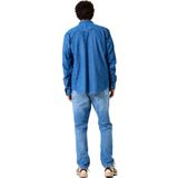 GARCIA - Overhemd - Blauw - Denim - Lange Mouwen