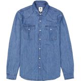 GARCIA - Overhemd - Blauw - Denim - Lange Mouwen