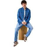 GARCIA - Overhemd - Blauw - Denim - Lange Mouwen