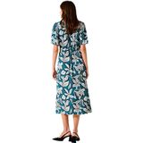 Garcia - G50280 - Jurk - Dierenprint - Korte Mouwen - Lange Lengte