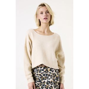 Garcia - Jeans Trui - Zand - Katoen/Metallic