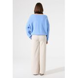 GARCIA - Gebreide Trui - Blauw - 68% Acryl, 25% Gerecycled Polyester, 5% Wol, 2% Elastaan