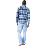 GARCIA - Overhemd - Blauw - Geruit Flanellen - Lange Mouwen - Regular Fit