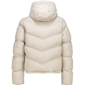 Garcia - Gewatteerde Jas - Ecru - Met Capuchon - Lange Mouwen